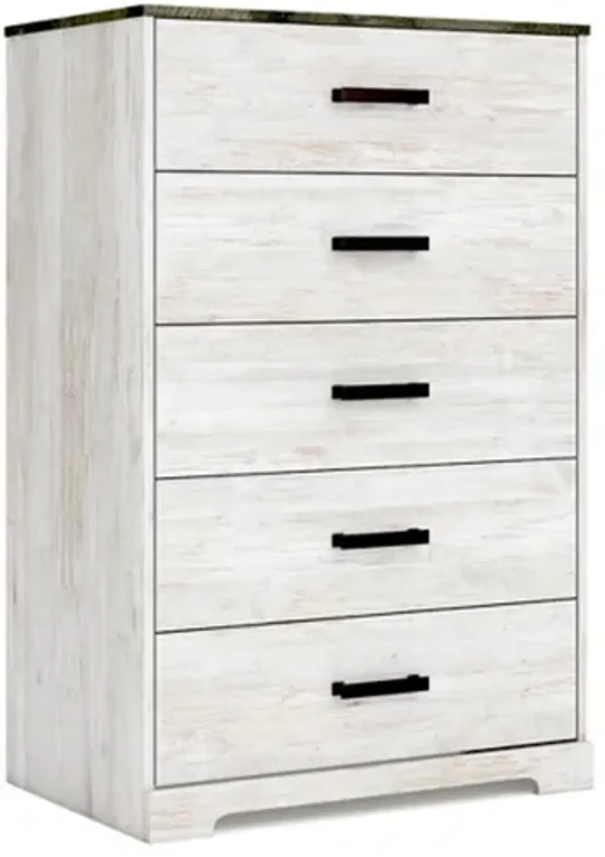 Signature Design by Ashley® Shawburn Charcoal Gray/Whitewash Chest of Drawers