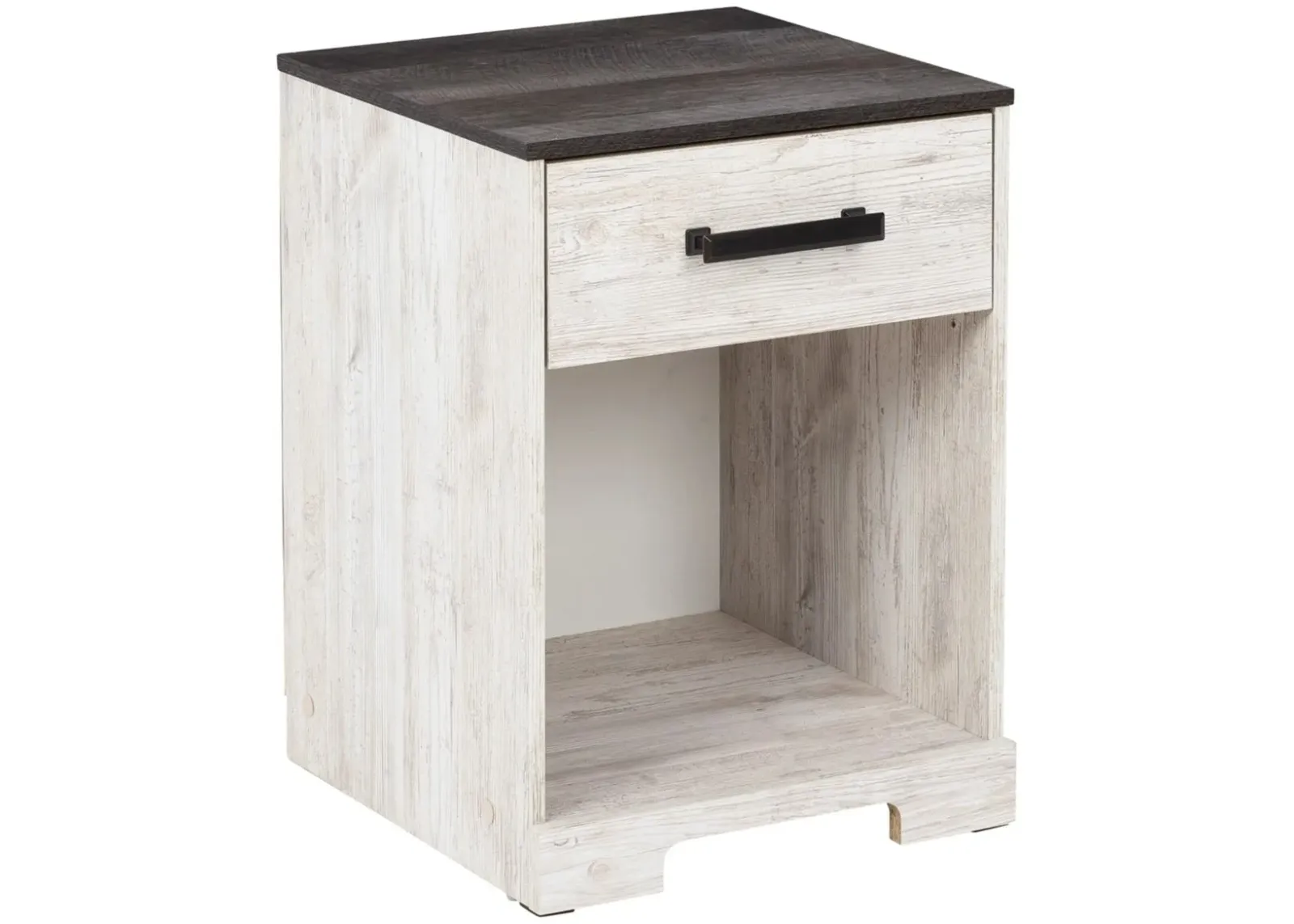 Signature Design by Ashley® Shawburn Whitewash/Charcoal Gray Nightstand