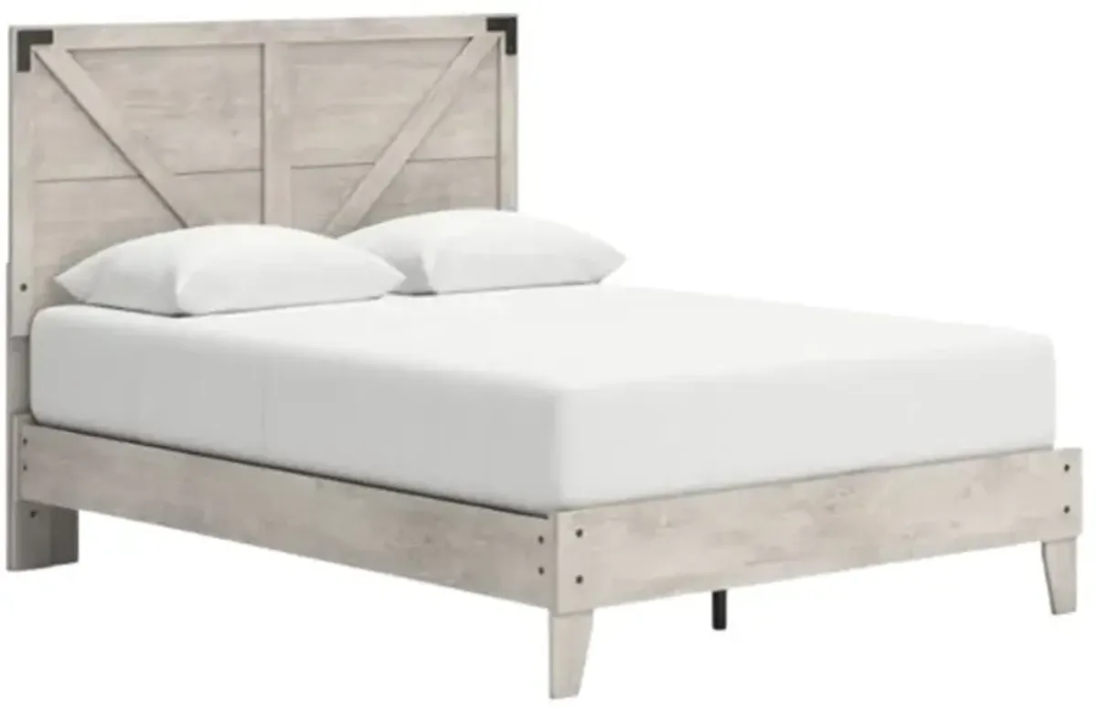 Signature Design by Ashley® Shawburn Gray Queen Platform Panel Bed