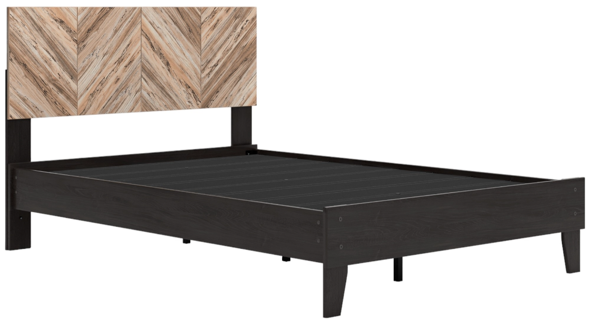 Signature Design by Ashley® Piperton Black/Brown Full Panel Platform Bed