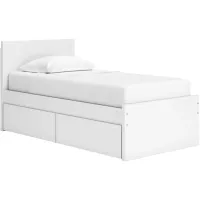 Signature Design by Ashley® Onita White Twin Panel Storage Bed