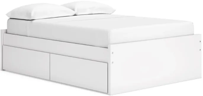 Signature Design by Ashley® Onita White Full Platform Storage Bed with 2 Sde Storage