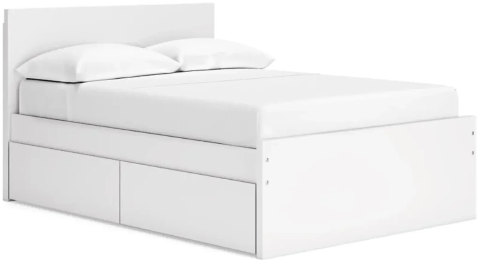 Signature Design by Ashley® Onita White Full Panel Storage Bed with 2 Side Storage