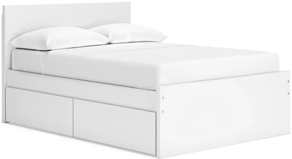 Signature Design by Ashley® Onita White Queen Panel Storage Bed