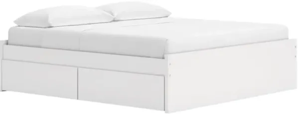 Signature Design by Ashley® Onita White King Platform Bed with 2-Side Storage
