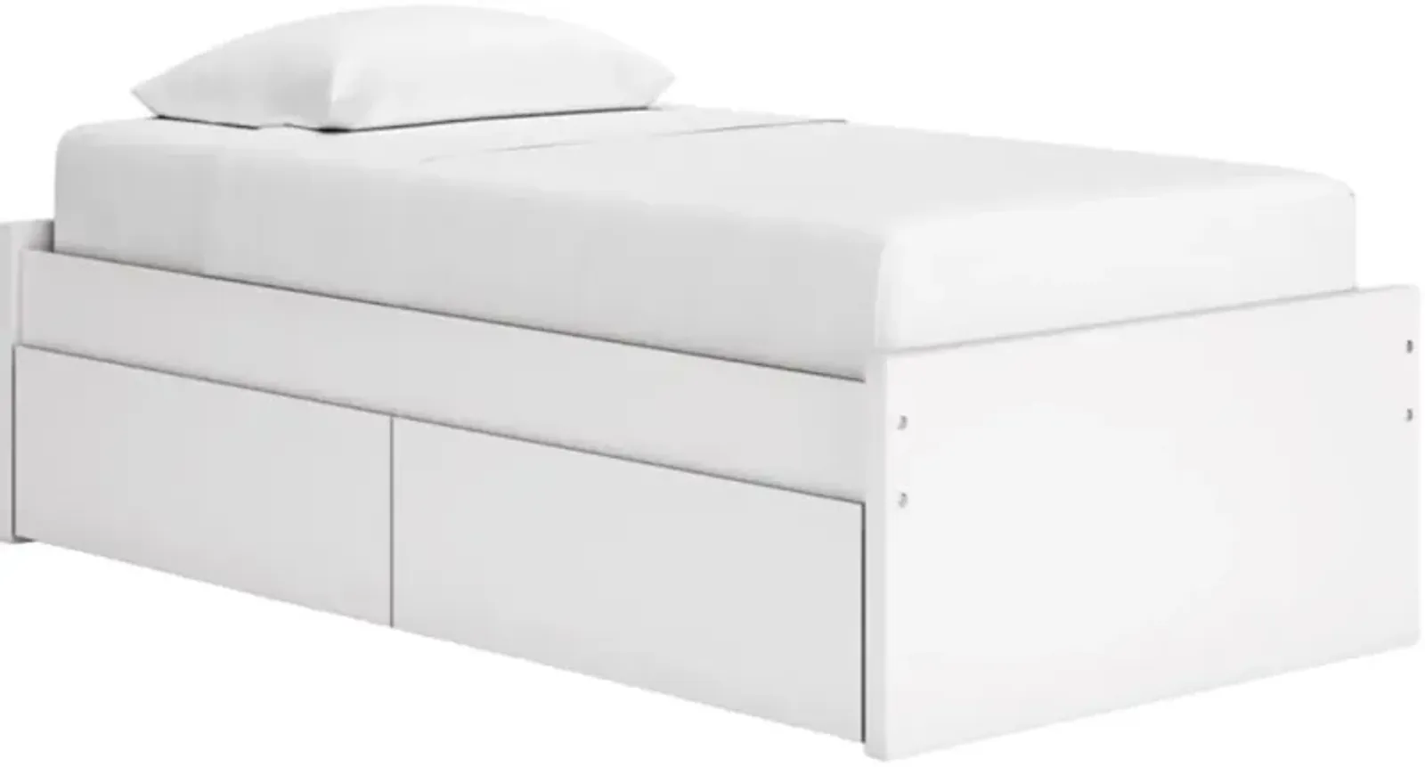 Signature Design by Ashley® Onita White Twin Platform Storage Bed