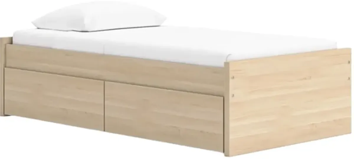 Signature Design by Ashley® Onita Natural Twin Platform Storage Bed