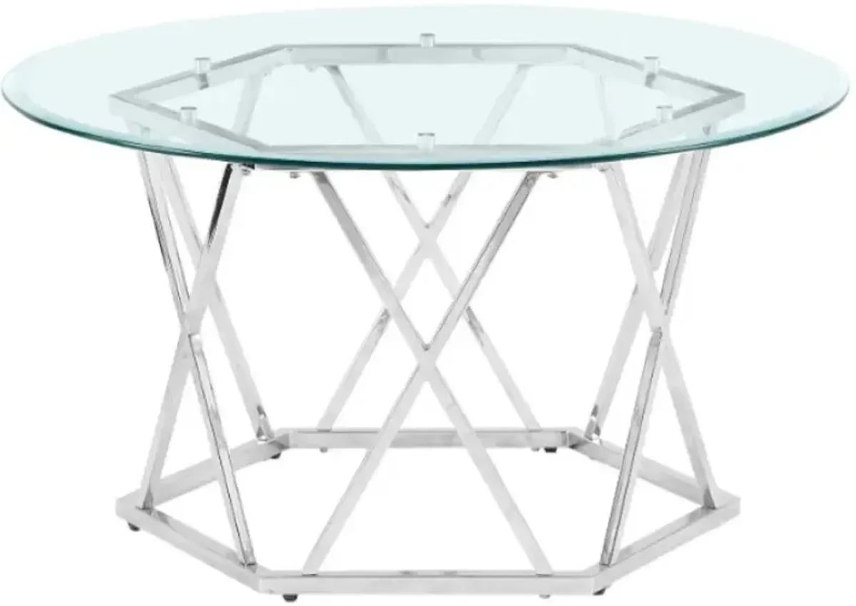 Steve Silver Co. Escondido Chrome Cocktail Table