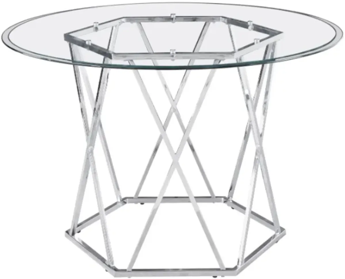 Steve Silver Co. Escondido Chrome Dining Table