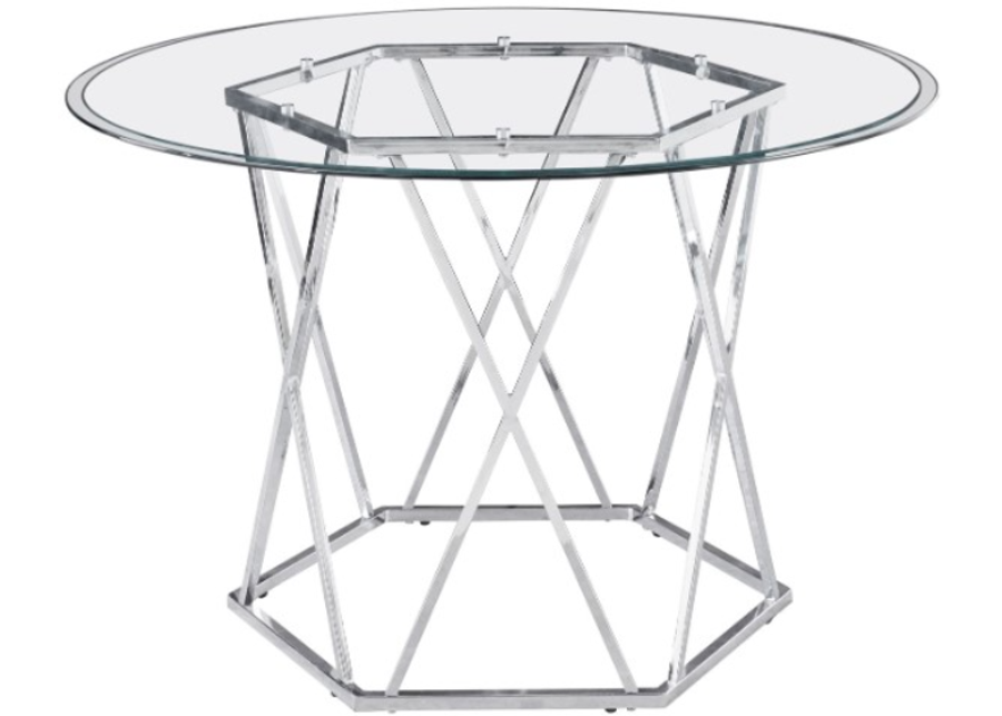 Steve Silver Co. Escondido Chrome Dining Table