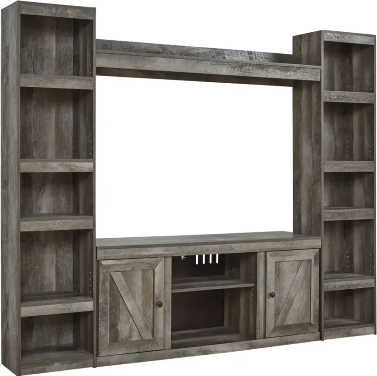 Signature Design by Ashley® Wynnlow 4-Piece Gray Entertainment Center 