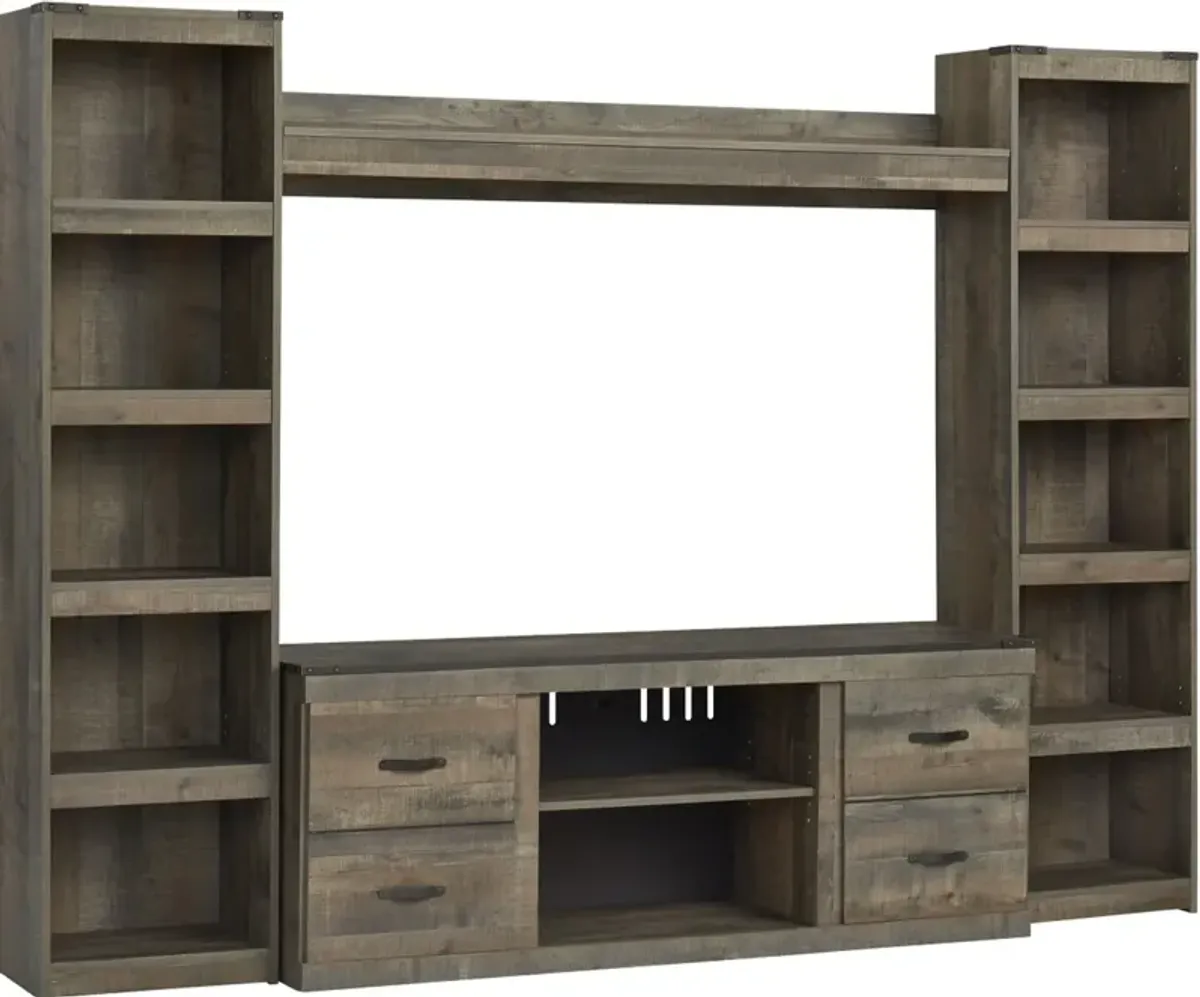 Signature Design by Ashley® Trinell 4-Piece Brown Entertainment Center