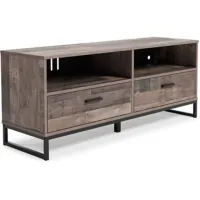 Signature Design by Ashley® Neilsville Multi Gray Rich Brown 59" TV Stand