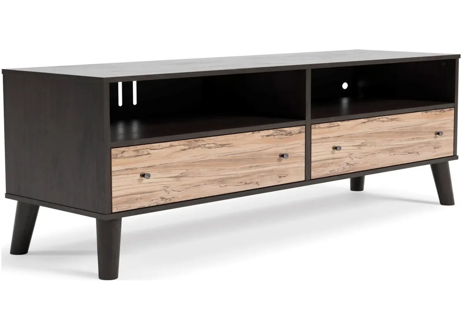 Signature Design by Ashley® Piperton Two-Tone Dark Charcoal Medium TV Stand