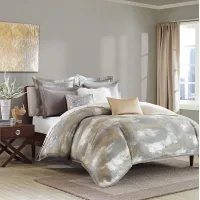 Olliix by Madison Park Signature Graphix Grey Queen Jacquard Comforter Set