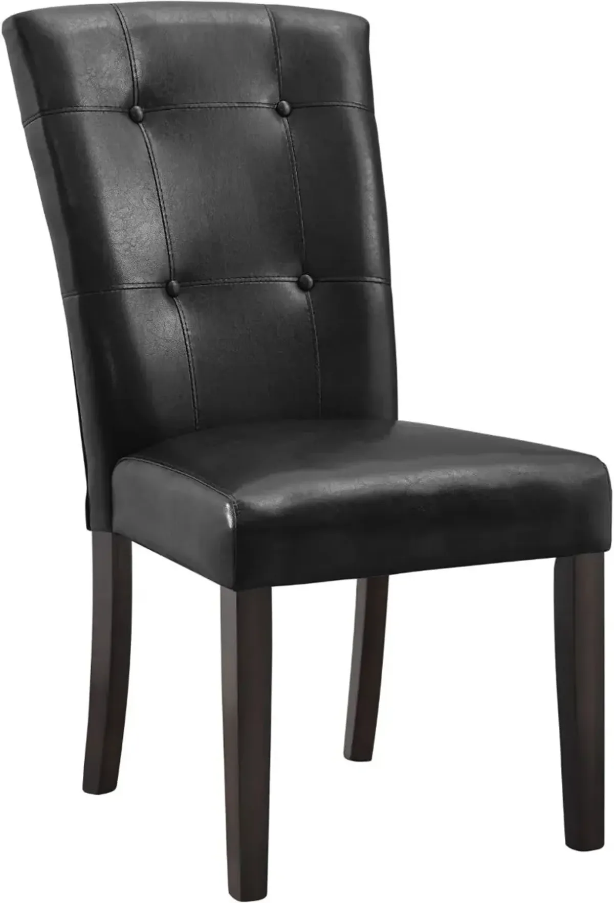 Steve Silver Co. Francis Black Upholstered Side Chair with Memory Foam Seat