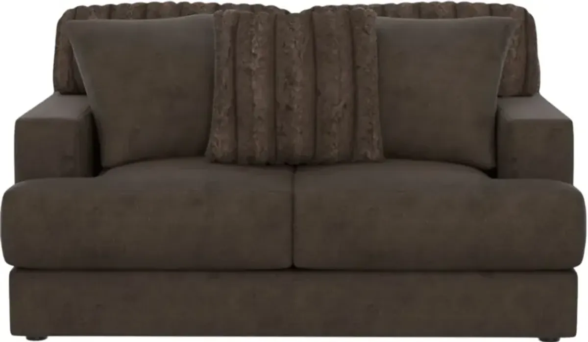 iAmerica Fluffy Chocolate Loveseat