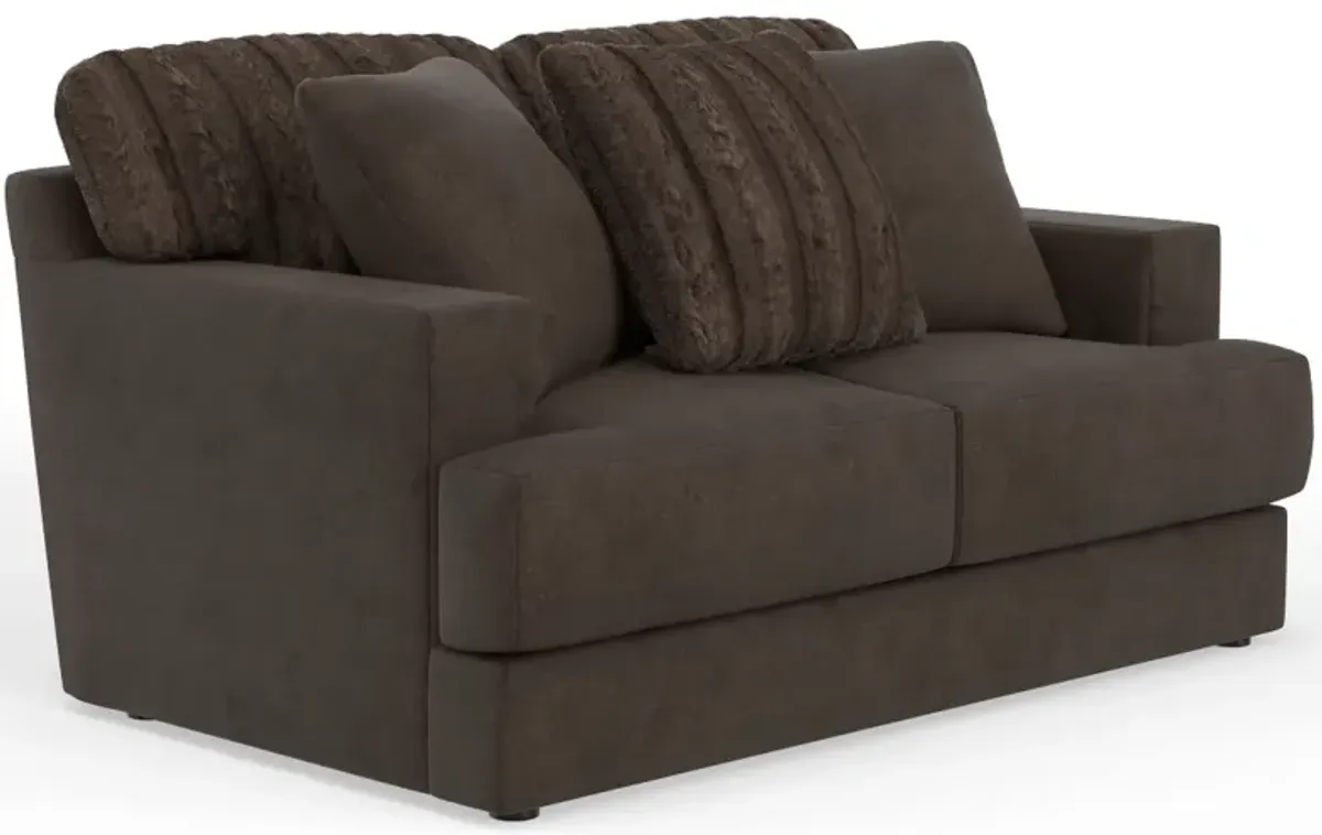 iAmerica Fluffy Chocolate Loveseat