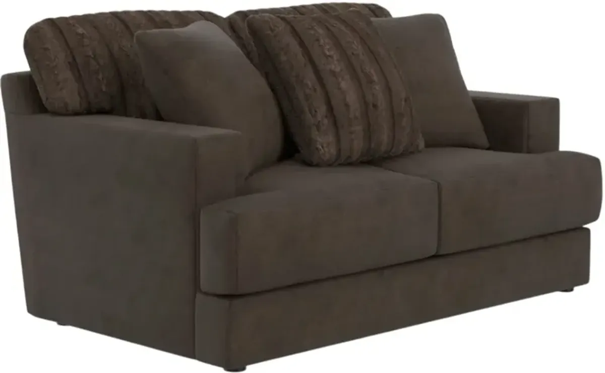 iAmerica Fluffy Chocolate Loveseat