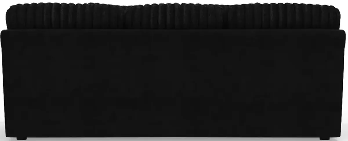 iAmerica Fluffy Black Sofa