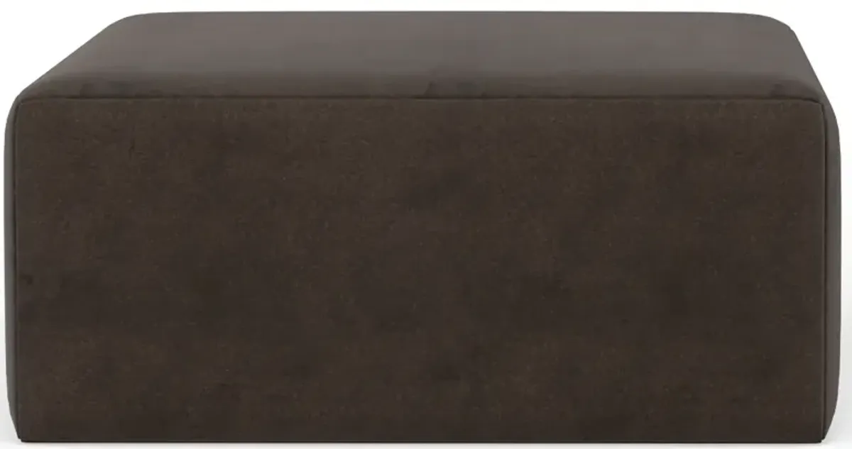 iAmerica Fluffy Chocolate Cocktail Ottoman