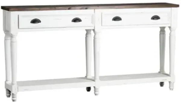 Crestview Collection Elements White Console
