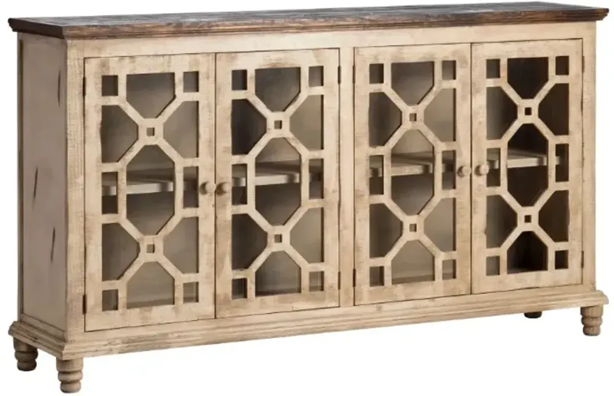 Crestview Collection Elements Antique White Sideboard