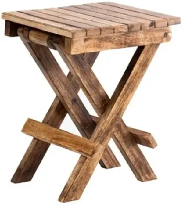 Crestview Collection Elements Brown Folding Stool