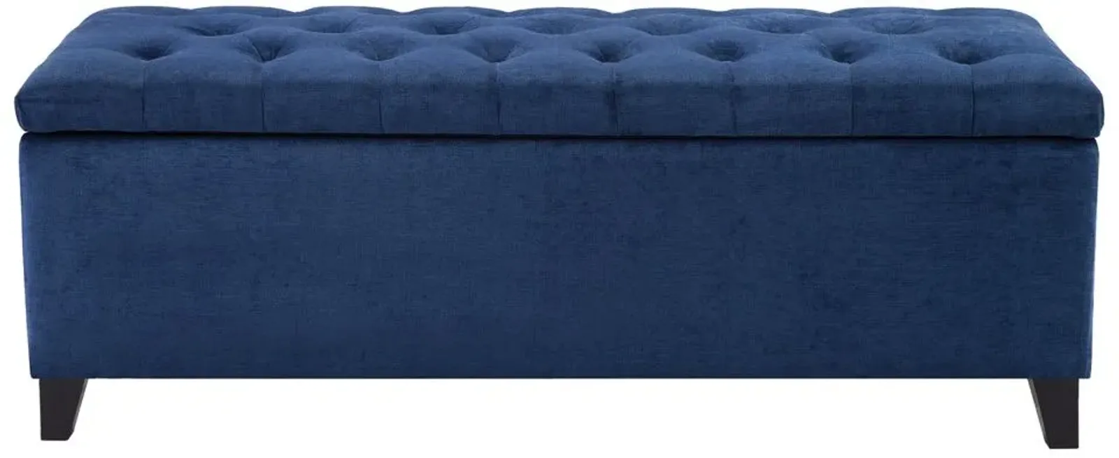 Olliix by Madison Park Navy Shandra Tufted Top Storage Bench