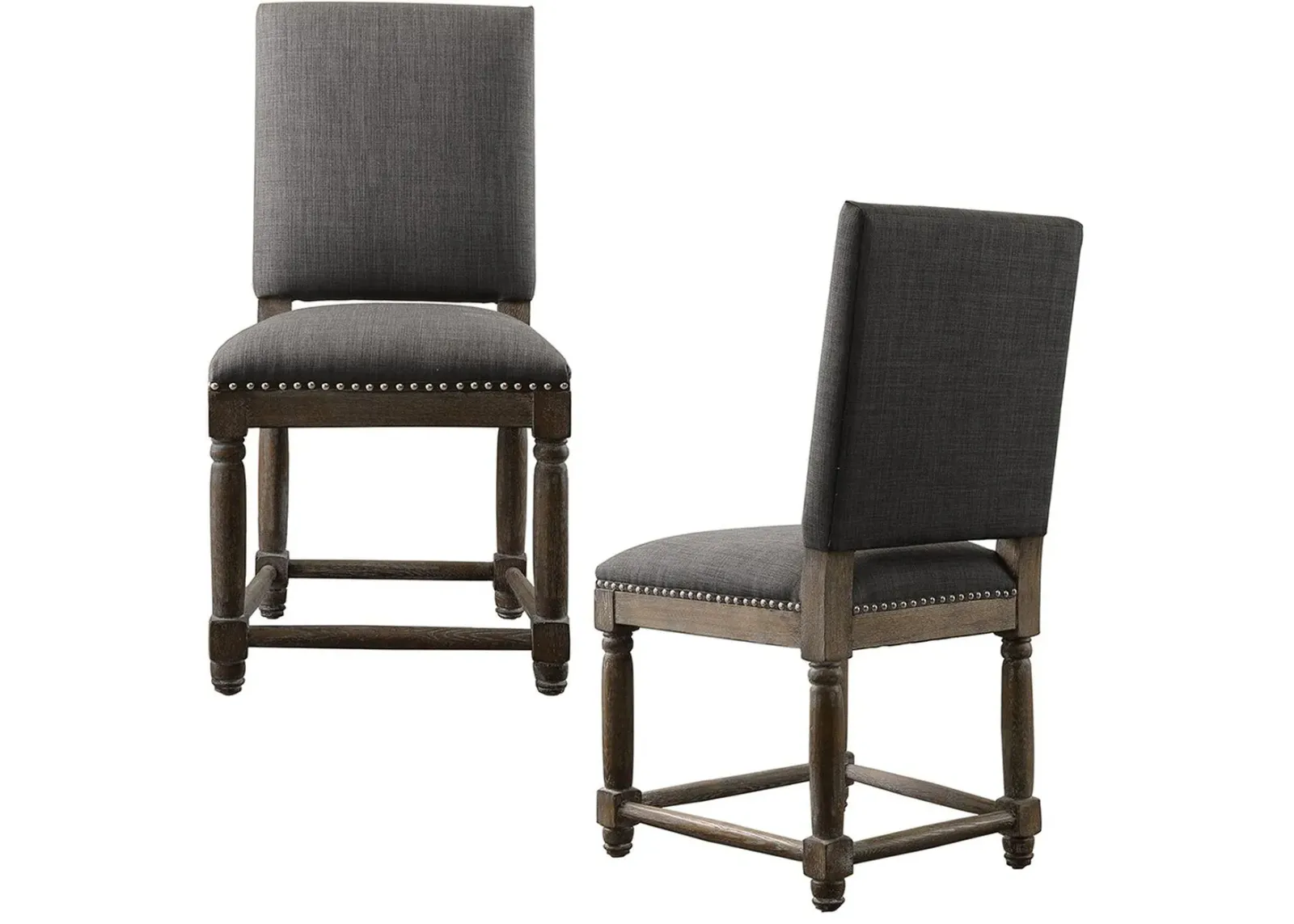 Olliix by Madison Park Grey Cirque Dining Chair (Set of 2)