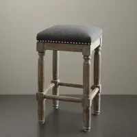 Olliix by Madison Park Grey Cirque Counter Height Stool Set of 2