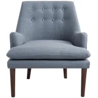 Olliix by Madison Park Blue Taylor Mid-Century Accent Chair