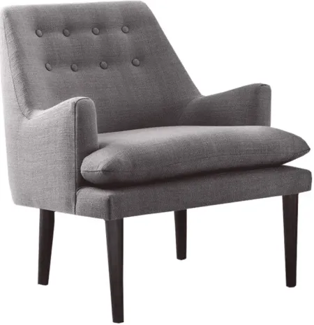 Olliix by Madison Park Grey Taylor Mid-Century Accent Chair