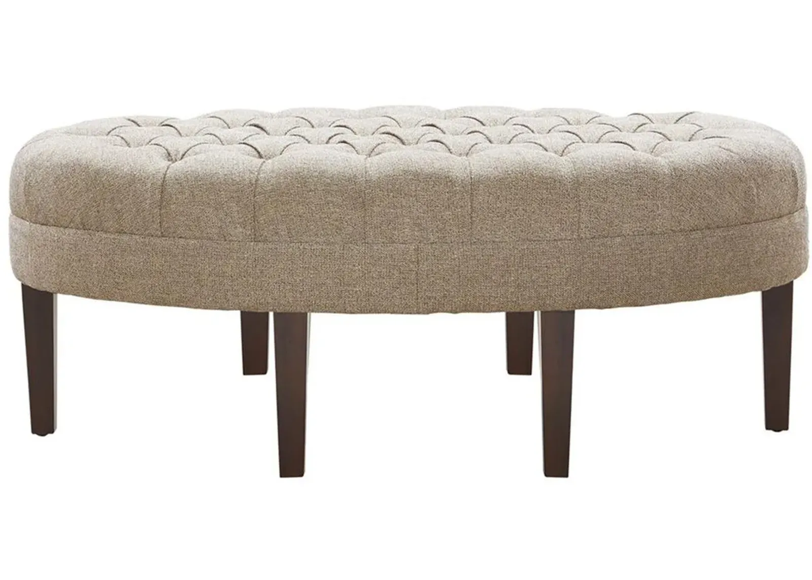 Olliix by Madison Park Linen Martin Surfboard Tufted Ottoman