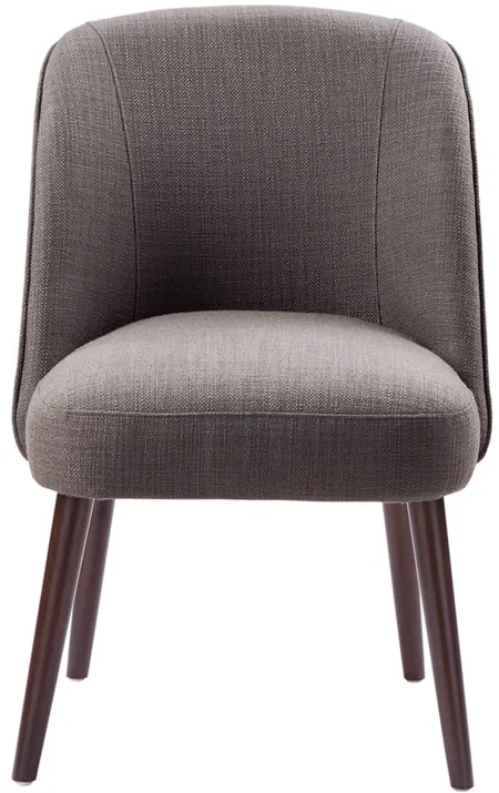 Olliix by Madison Park Charcoal Bexley Rounded Back Dining Chair