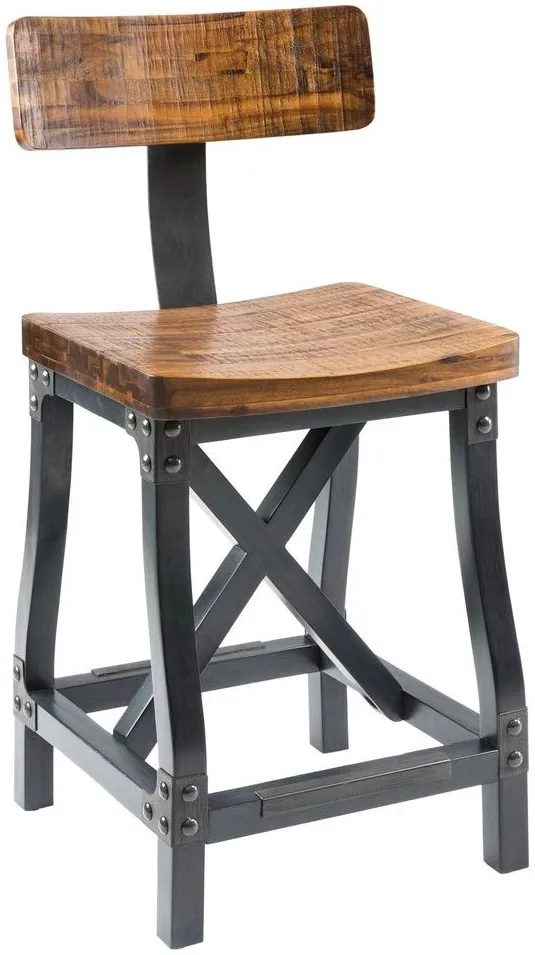 Olliix by INK+IVY Amber Lancaster Counter Height Stool