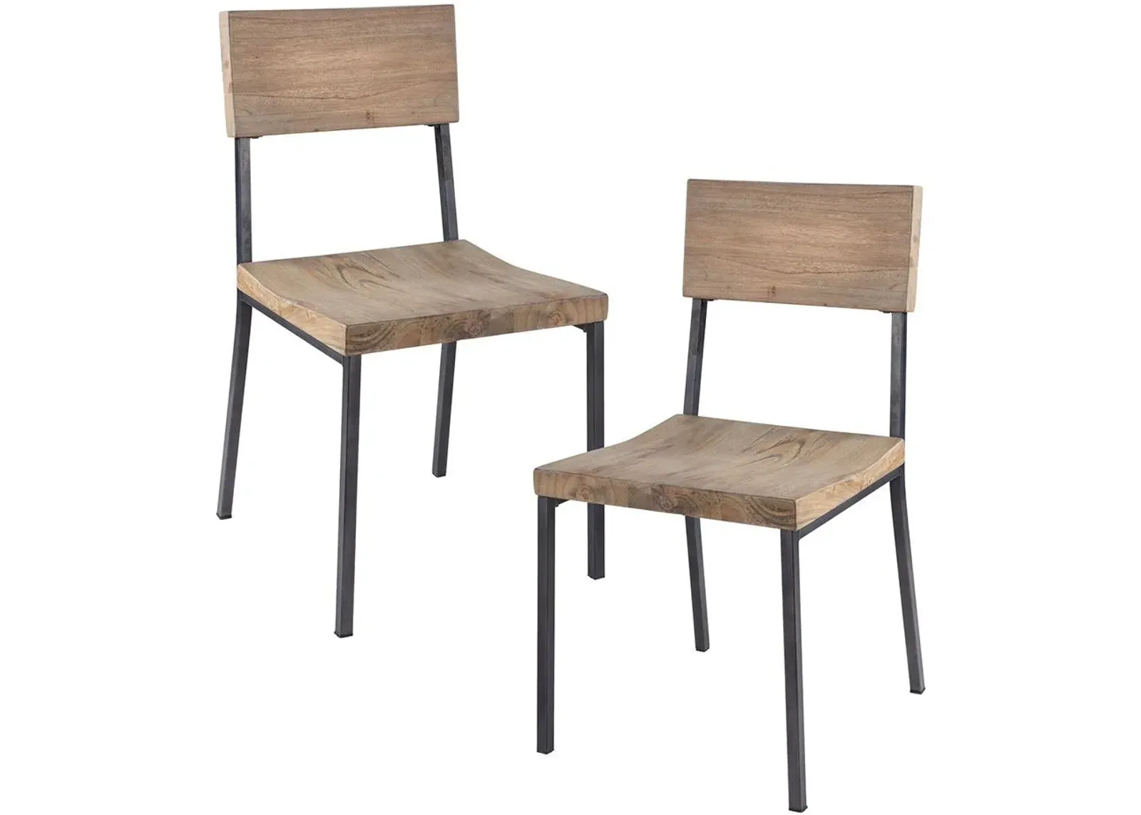 Olliix by INK+IVY Grey Set of 2 Tacoma Dining Chairs