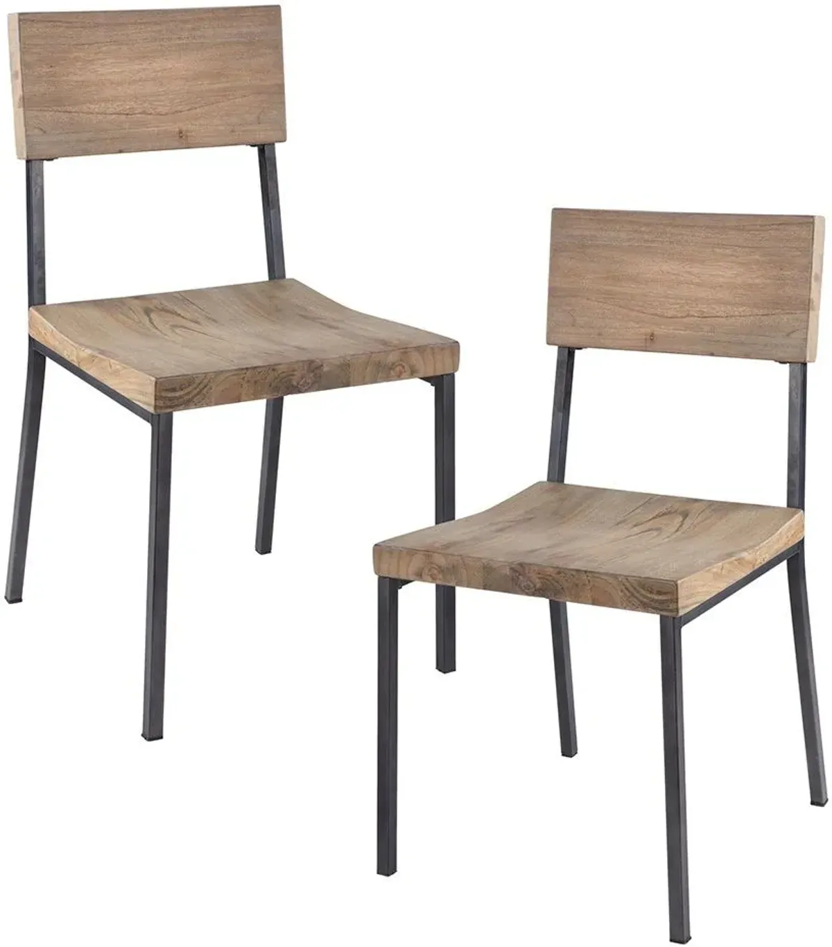 Olliix by INK+IVY Grey Set of 2 Tacoma Dining Chairs