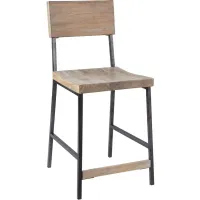 Olliix by INK+IVY Grey Tacoma 24" Counter Height Stool