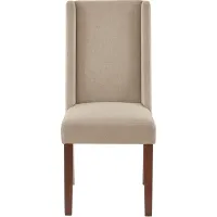 Olliix by Madison Park Taupe Brody Wing Dining Chair (Set of 2)