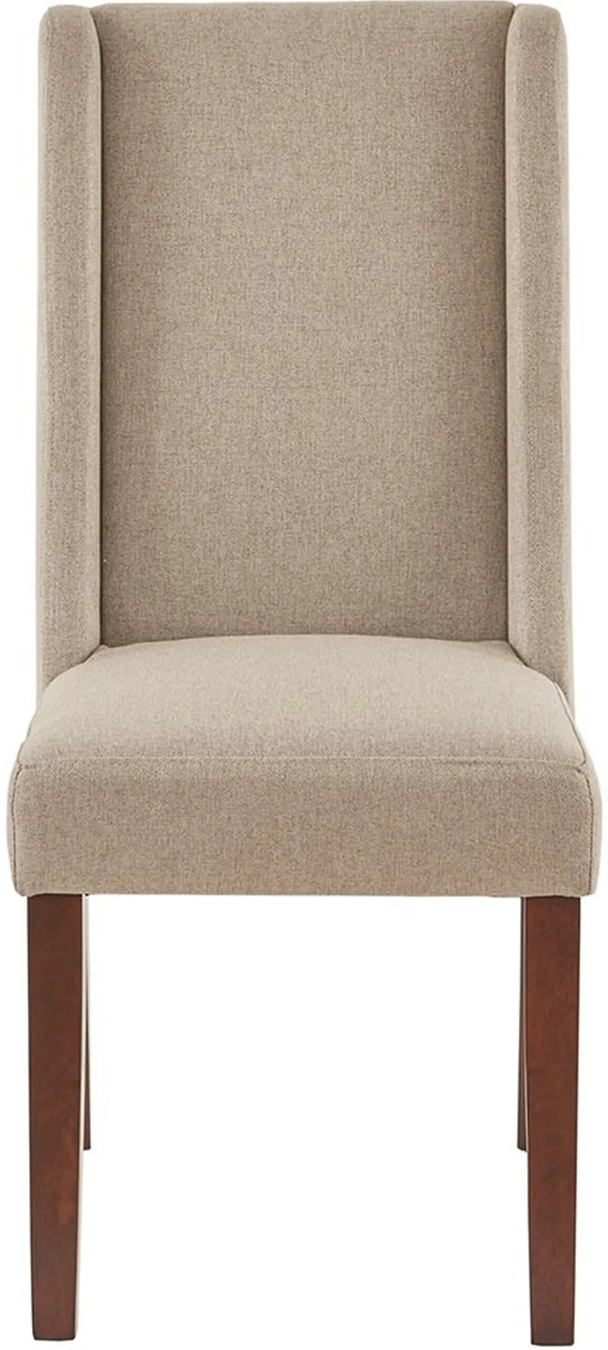 Olliix by Madison Park Taupe Brody Wing Dining Chair (Set of 2)