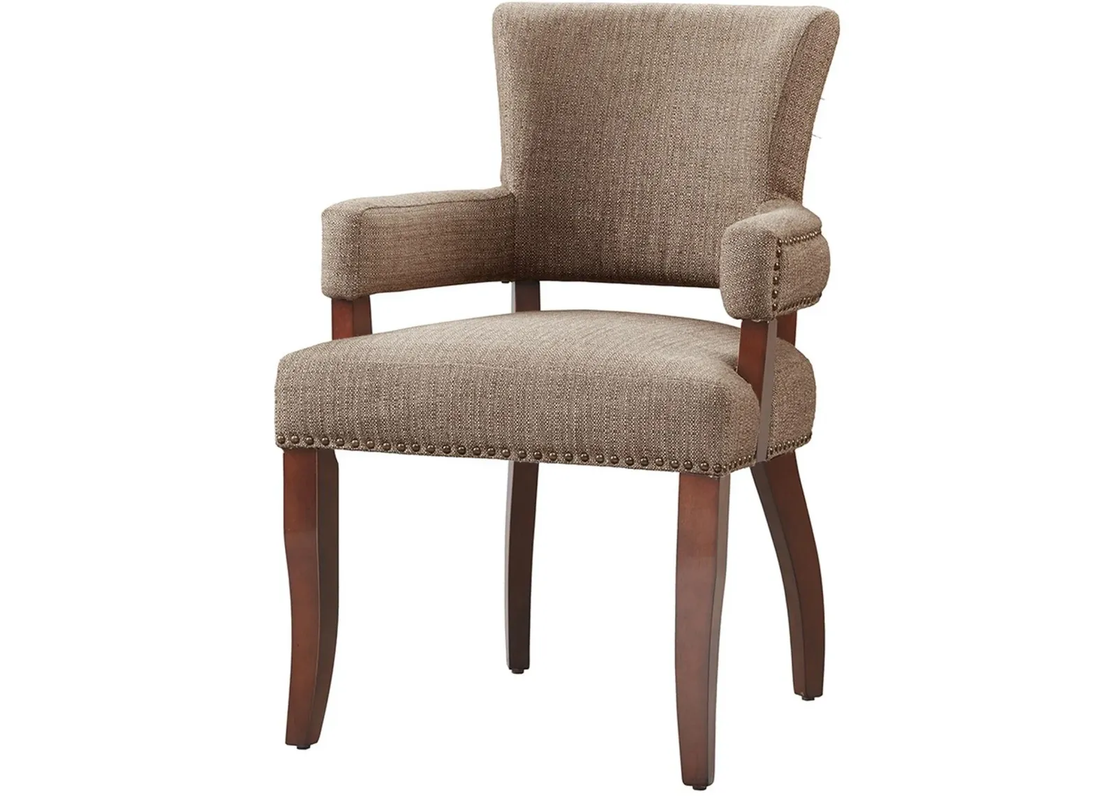 Olliix by Madison Park Brown Dawson Arm Dining Chair