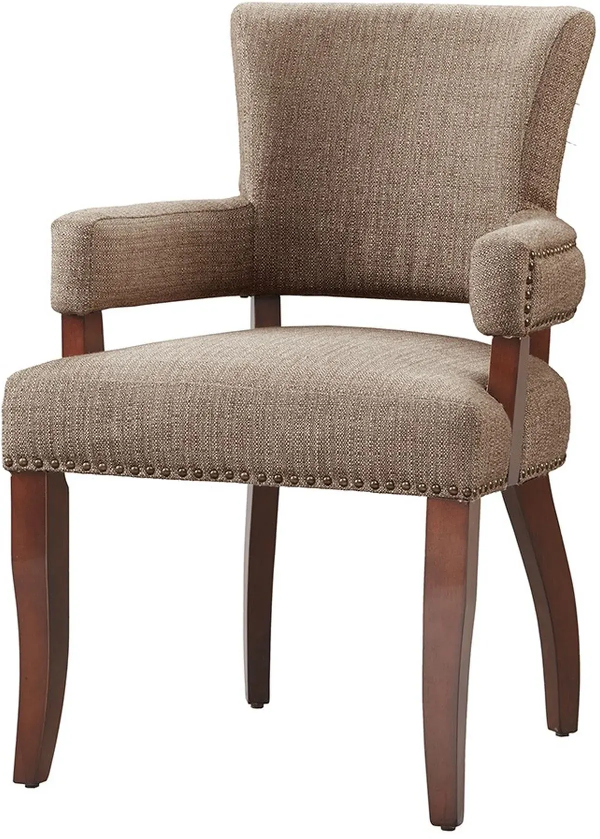 Olliix by Madison Park Brown Dawson Arm Dining Chair