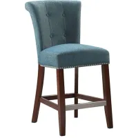 Olliix by Madison Park Blue Colfax Counter Height Stool