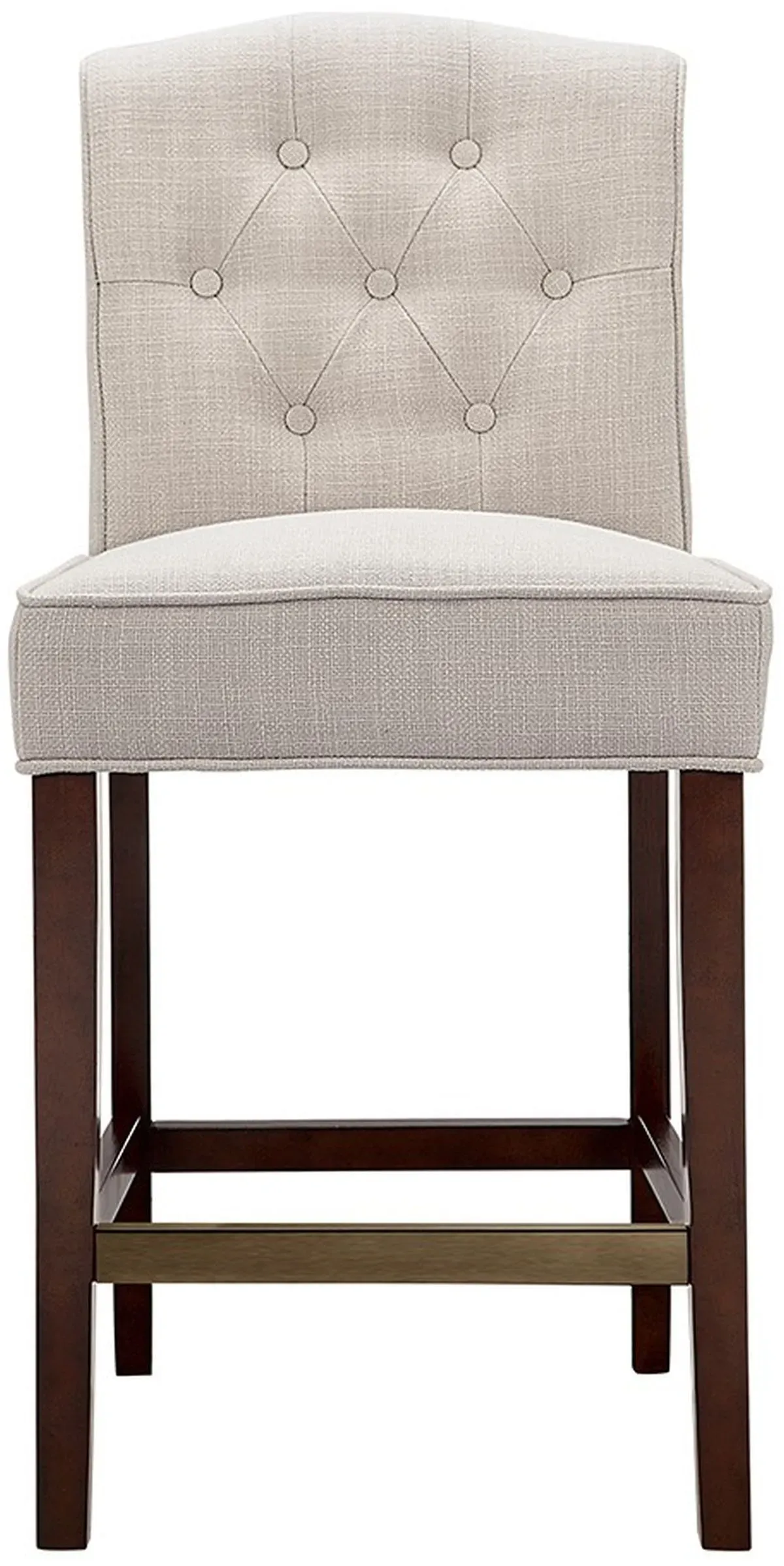 Olliix by Madison Park Tan Marian Tufted Counter Height Stool