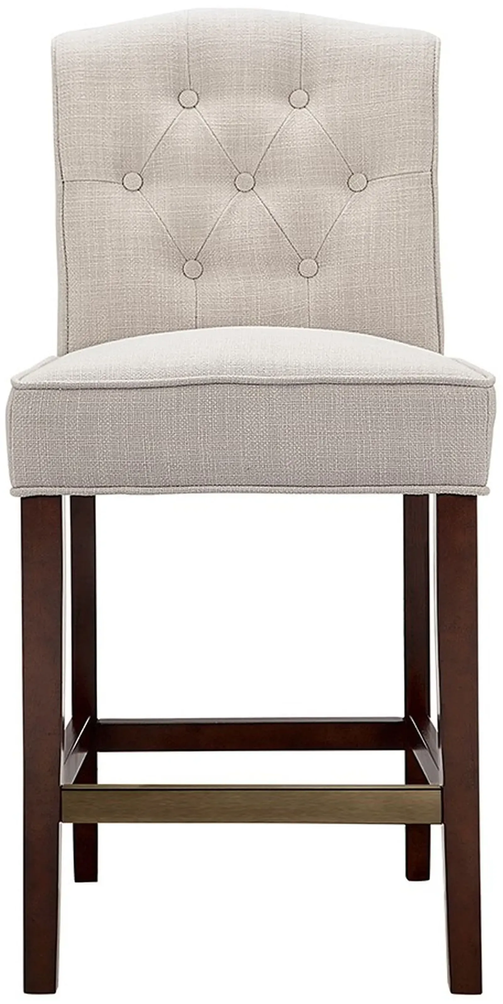 Olliix by Madison Park Tan Marian Tufted Counter Height Stool