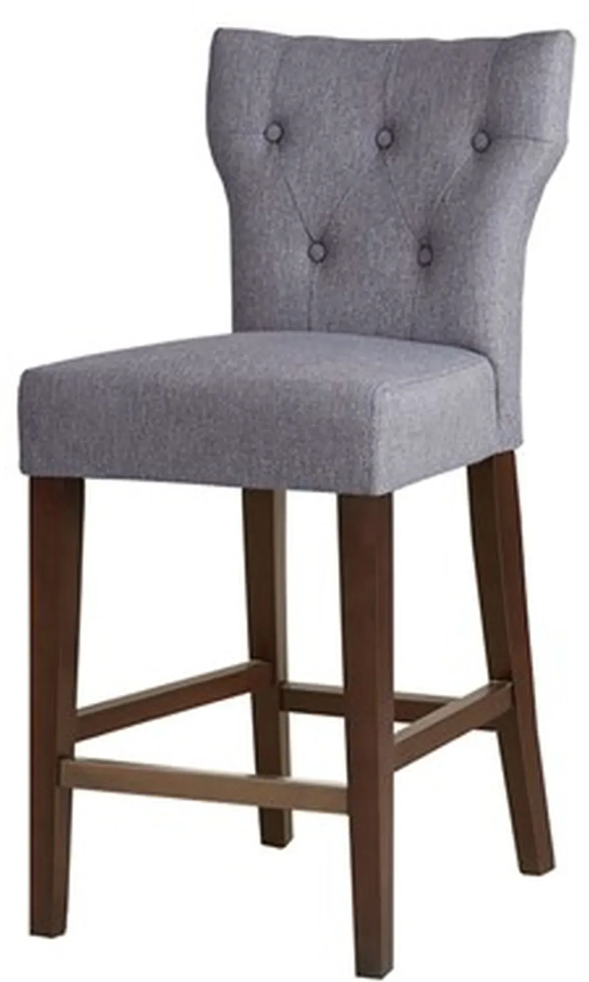 Olliix by Madison Park Grey Avila Tufted Back Counter Height Stool