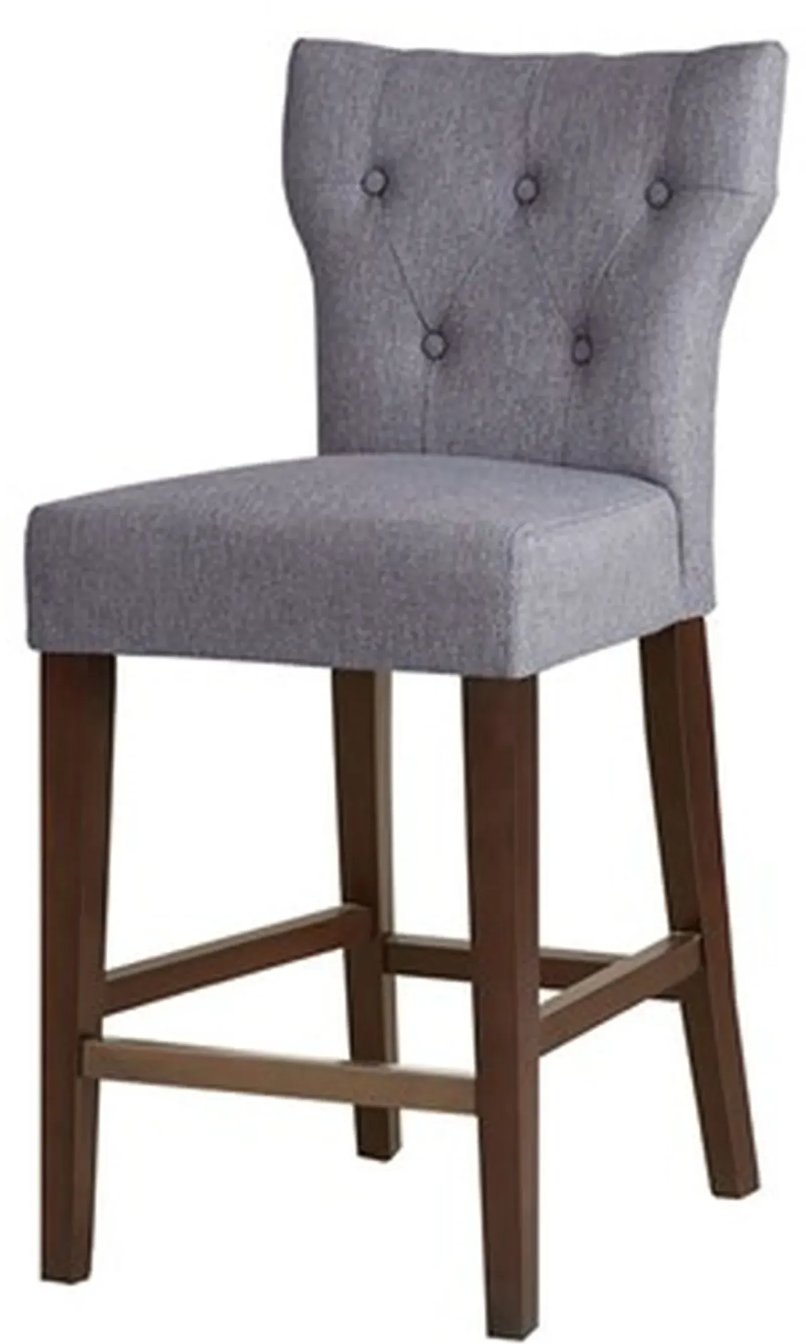 Olliix by Madison Park Grey Avila Tufted Back Counter Height Stool