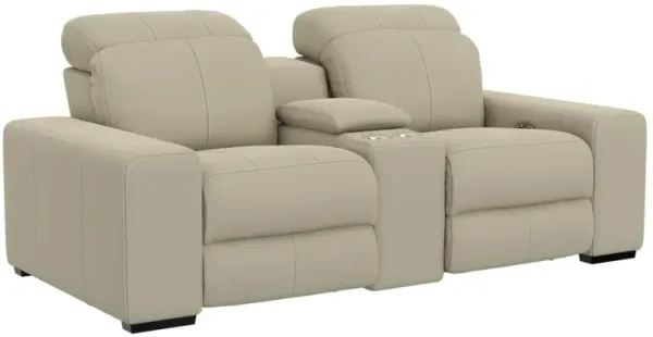 iAmerica Franco Power Headrest Reclining Console Loveseat with Zero Gravity