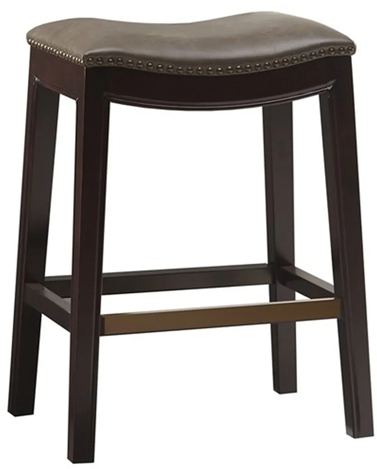 Olliix by Madison Park Mushroom Belfast Saddle Counter Height Stool